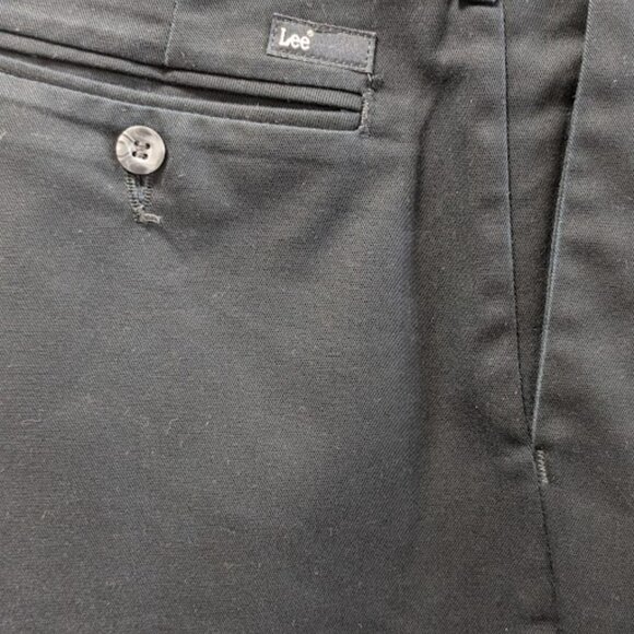 LEE Custom Fit Collection Straight Fit Men’s Black Pants Size 34Wx30L - Picture 3 of 6